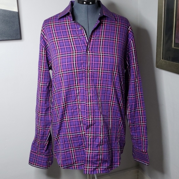 Bugatchi Other - Bugatchi UOMO Plaid Button Down - Large